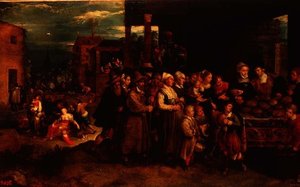 Die sieben Werke der Barmherzigkeit, ca. 1617 von Frans II the Younger Francken