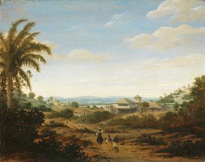 Landschaft am Rio Senhor de Engenho, Brasilien von Frans Post