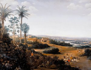 Serinhaem Dorf in Brasilien oder Das Haus eines Zuckerrohrpflanzers in Brasilien von Frans Post