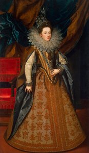 Porträt von Margarete von Savoyen, Herzogin von Mantua und Montferrat von Frans Pourbus the Younger