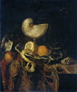 Stillleben mit Nautilus-Pokal von Frans Sant Acker