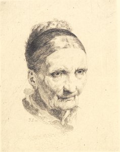 Kopf einer alten Frau. Madam Rasmussen von Frans Schwartz