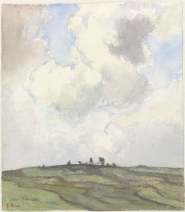 Netze flicken auf einer Wiese hinter den Dünen