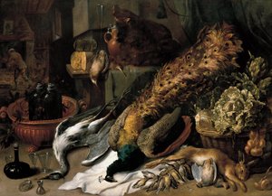 Stillleben mit einem Weinkühler von Frans Snyders