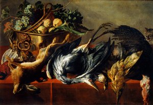 Stillleben mit einer Ebenholztruhe, 17. Jahrhundert von Frans Snyders or Snijders