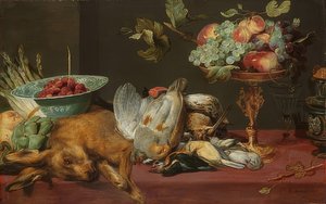 Stillleben mit Kleinwild und Früchten von Frans Snyders or Snijders