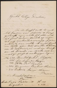 Brief an August Allebé von Frans Stracké