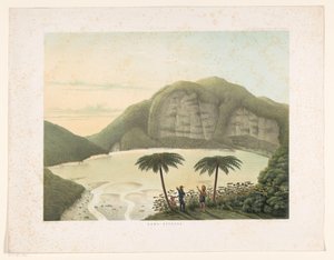 Kratersee Kawah Putih in West-Java von Frans Wilhelm Junghuhn
