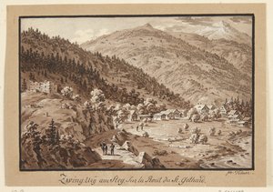 Schweizer Aussicht von Frans Xaver Triner