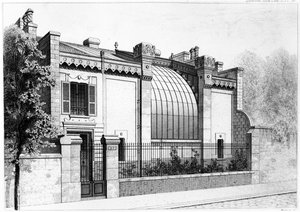 Atelier des Malers, 57, boulevard Arago, Paris. 1878 von Frantz Huguelin