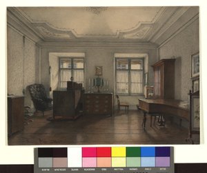 Franz Grillparzers Arbeitszimmer von Franz Alt