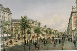 Die Wiener Oper kurz nach der Fertigstellung von Franz Alt
