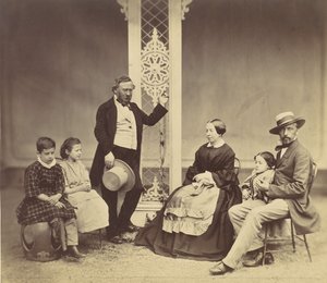 [Gruppenporträt von sechs Personen], 1850er-60er Jahre von Franz Antoine
