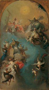 Die Aufnahme des heiligen Augustinus in den Himmel