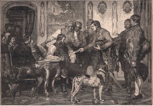 Andreas Hofer zum Gouverneur von Tirol ernannt, 1809 von Franz Defregger
