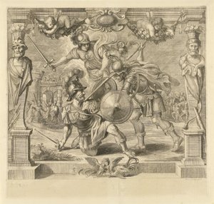 Achilles tötet Hector von Franz Ertinger