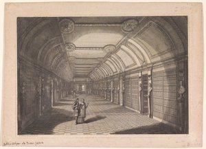 Bibliothek der Abtei von Sainte-Geneviève in Paris von Franz Ertinger