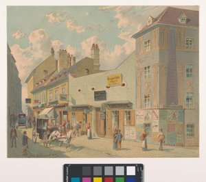 7., Burggasse 28-36 - Blick von Höhe Kirchengasse