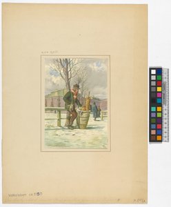 Brezenverkäufer vor dem Franzenstor am Glacis von Franz Gerasch