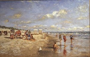 Am Strand von Franz Helfferich