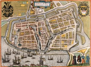 Plan von Emden, Deutschland
