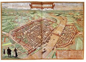 Ansicht von Frankfurt am Main, Deutschland von Franz Hogenberg
