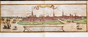 Ansicht von Hamburg (Gravur) von Franz Hogenberg