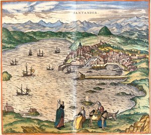Ansicht von Santander, Spanien