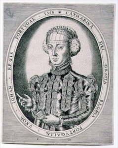 Porträt von Catherine, Königin von Portugal, Ehefrau von Johann III (1502-57) 1556