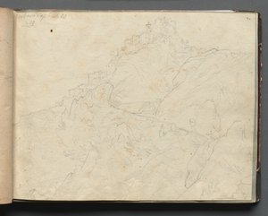 Album mit Ansichten von Rom und Umgebung, Landschaftsstudien, Seite 04a: Cervera