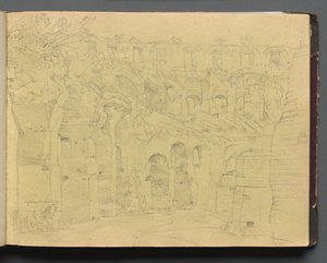 Album mit Ansichten von Rom und Umgebung, Landschaftsstudien, Seite 12a: Römische Ruinen