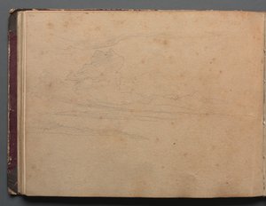 Album mit Ansichten von Rom und Umgebung, Landschaftsstudien, Seite 29b: Landschaftsstudie