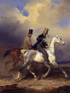 Ausritt des Prinzen Wilhelm in Begleitung des Künstlers von Franz Krüger