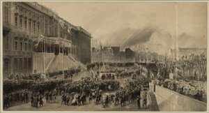 Entwurf zur Huldigung vor König Friedrich Wilhelm IV. von Franz Krüger