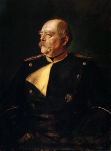 Porträt von Kanzler Otto von Bismarck in Uniform von Franz von Lenbach