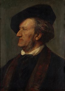 Porträt des Komponisten Richard Wagner 1813-1883 von Franz von Lenbach