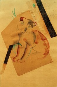 Hund in Erwartung von Franz Marc