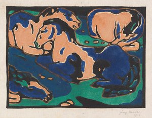Rastende Pferde, 1911-1912