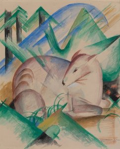 Rotes Reh von Franz Marc