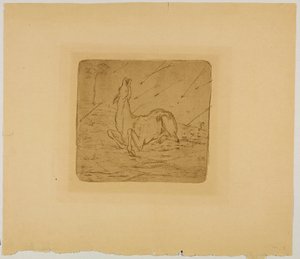 Sterbendes Reh von Franz Marc