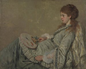 Porträt der Frau des Künstlers, 1872-1873