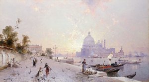 Santa Maria della Salute, Venedig von Franz Richard Unterberger