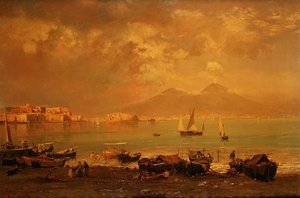 Die Bucht von Neapel von Franz Richard Unterberger