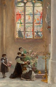 Fest St. Maria in einer Kirche in Venedig von Franz Russ der Jüngere
