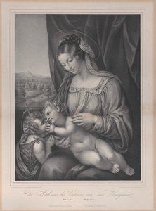 Die Jungfrau und das Kind mit dem kleinen Heiligen Johannes dem Täufer, mit dem Christkind liegend, 1836