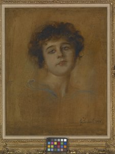 Porträt einer jungen Frau von Franz Seraph von Lenbach