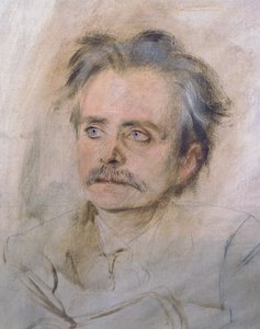 Porträt von Edvard Grieg von Franz Seraph von Lenbach
