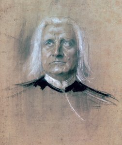 Porträt von Franz Liszt von Franz Seraph von Lenbach