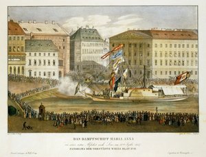 Das Dampfschiff Maria Anna, Abfahrt nach Linz
