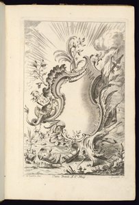 Kartusche mit Drachen, Buch der Kartuschen für verschiedene Verwendungen von Franz Xaver Andreas Jungwierth